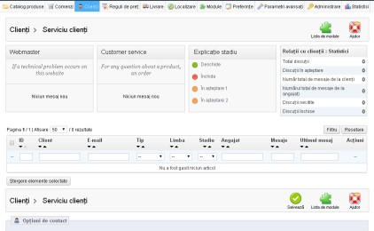 servicii clienti prestashop