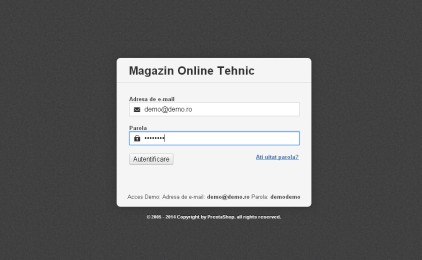 Login Prestashop