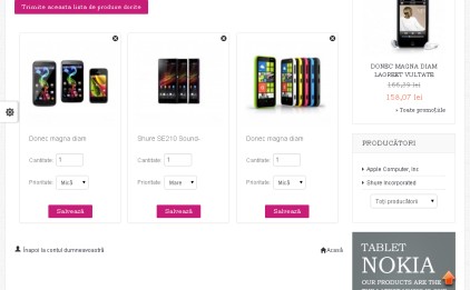 lista dorinte prestashop