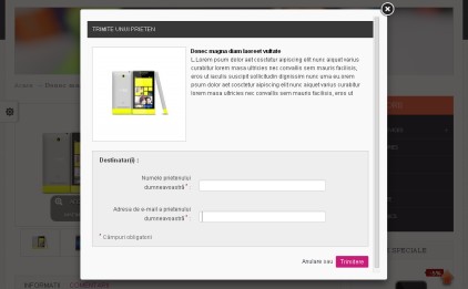 trimite unui prieten modul prestashop