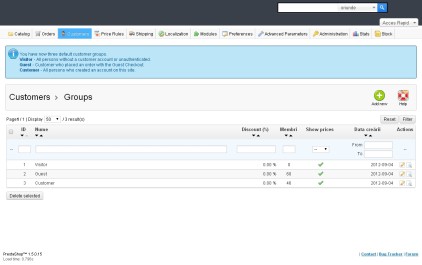 grupuri prestashop